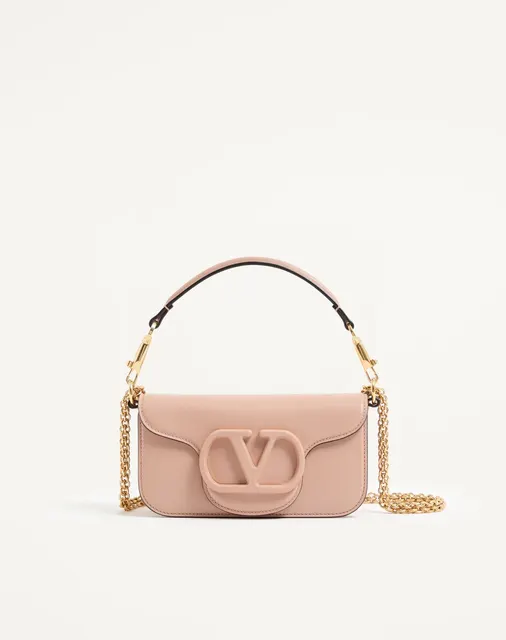 Маленькая сумка через плечо Valentino Garavani Locò из телячьей кожи