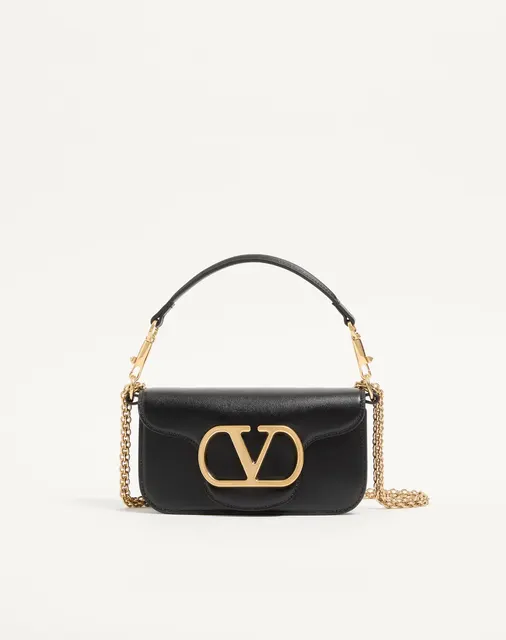 Маленькая сумка через плечо Valentino Garavani Locò из телячьей кожи