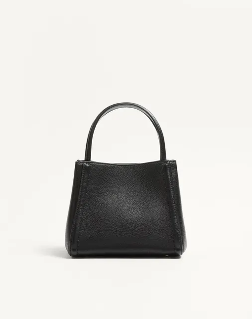 Маленькая сумка с ручками Valentino Garavani Alltime из зернистой телячьей кожи