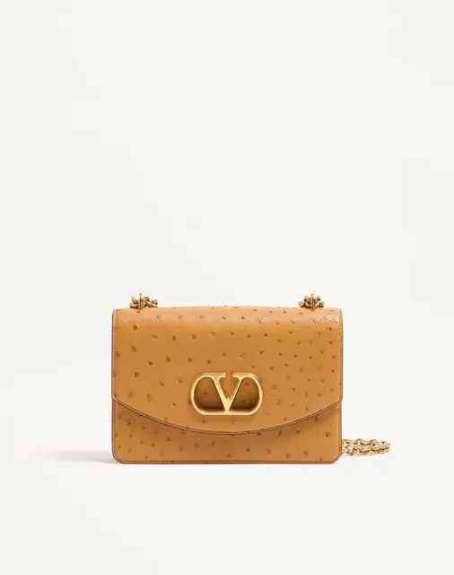 Сумка через плечо Valentino Garavani Vain из кожи страуса