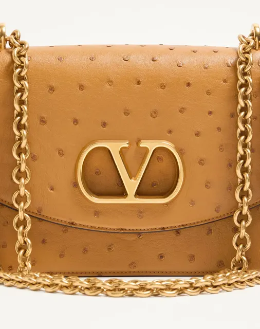 Сумка через плечо Valentino Garavani Vain из кожи страуса