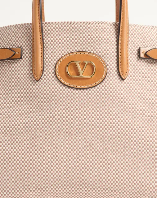 Маленькая сумка-тоут Valentino Garavani Antibes из канваса