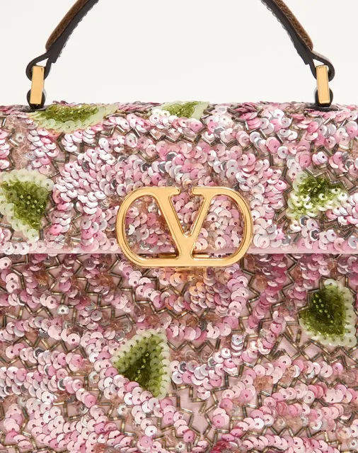 Мини-сумка с ручкой Valentino Garavani VSLING с вышивкой