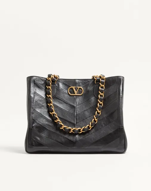 Сумка-тоут Valentino Garavani Laseine из кожи наппа с шевронным узором