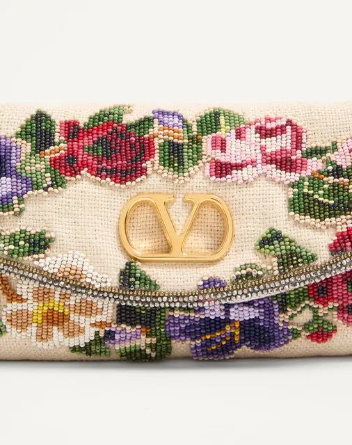 Маленькая сумка через плечо Valentino Garavani DeVain с вышивкой