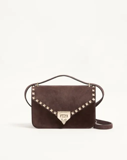 Маленькая сумка через плечо Valentino Garavani Rockstud из замши