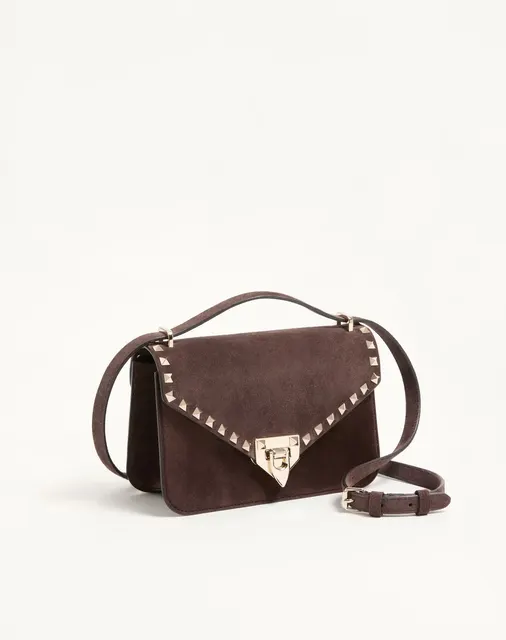 Маленькая сумка через плечо Valentino Garavani Rockstud из замши