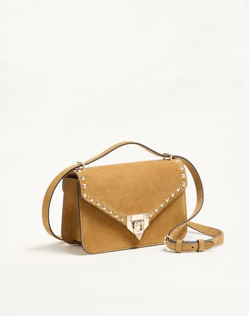 Маленькая сумка через плечо Valentino Garavani Rockstud из замши