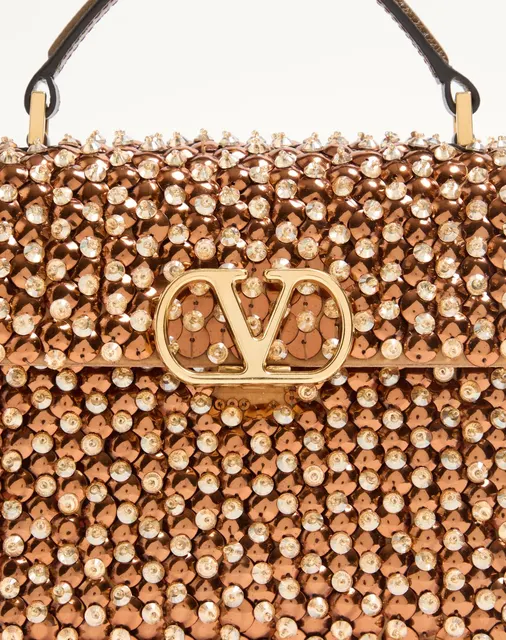 Мини-сумка с ручкой Valentino Garavani VSLING с вышивкой