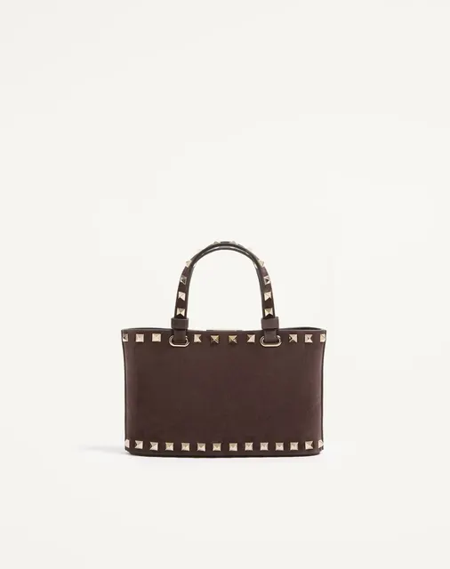 Мини-сумка-тоут Rockstud из замши