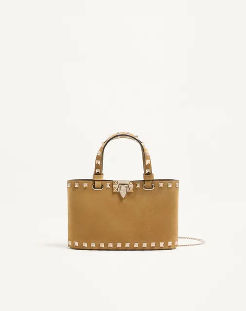 Мини-сумка-тоут Rockstud из замши