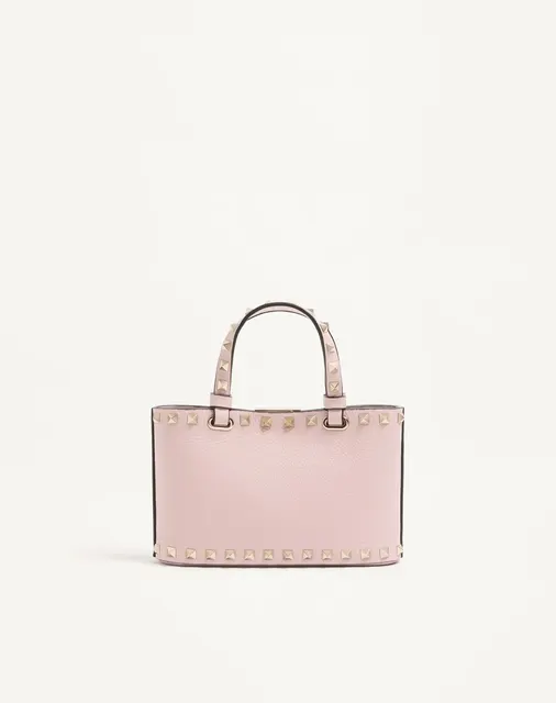 Мини-сумка-тоут Rockstud из зернистой телячьей кожи