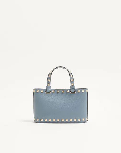 Мини-сумка-тоут Rockstud из зернистой телячьей кожи