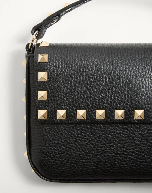Клатч Rockstud из зернистой телячьей кожи